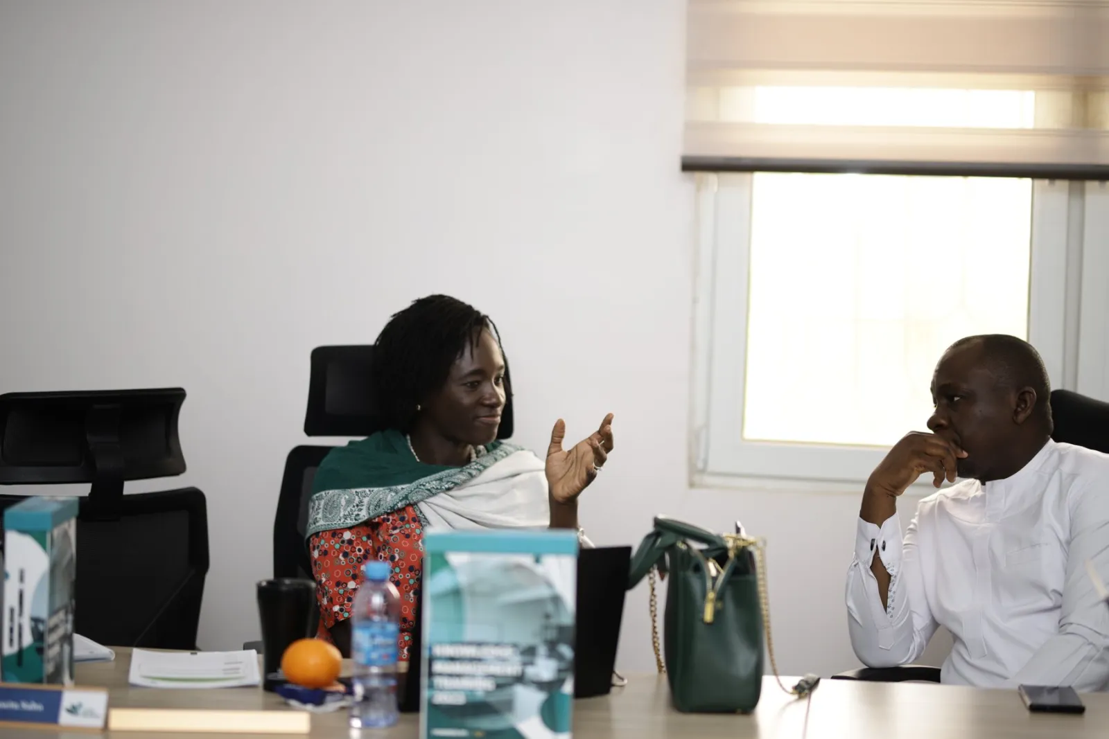 The Seun Onakoya Company coaching session with a leader in Abuja