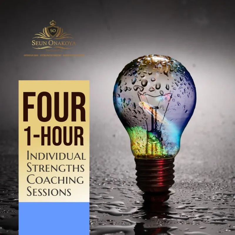 Four one-hour individual CliftonStrengths coaching sessions – full 34 CliftonStrengths report coaching