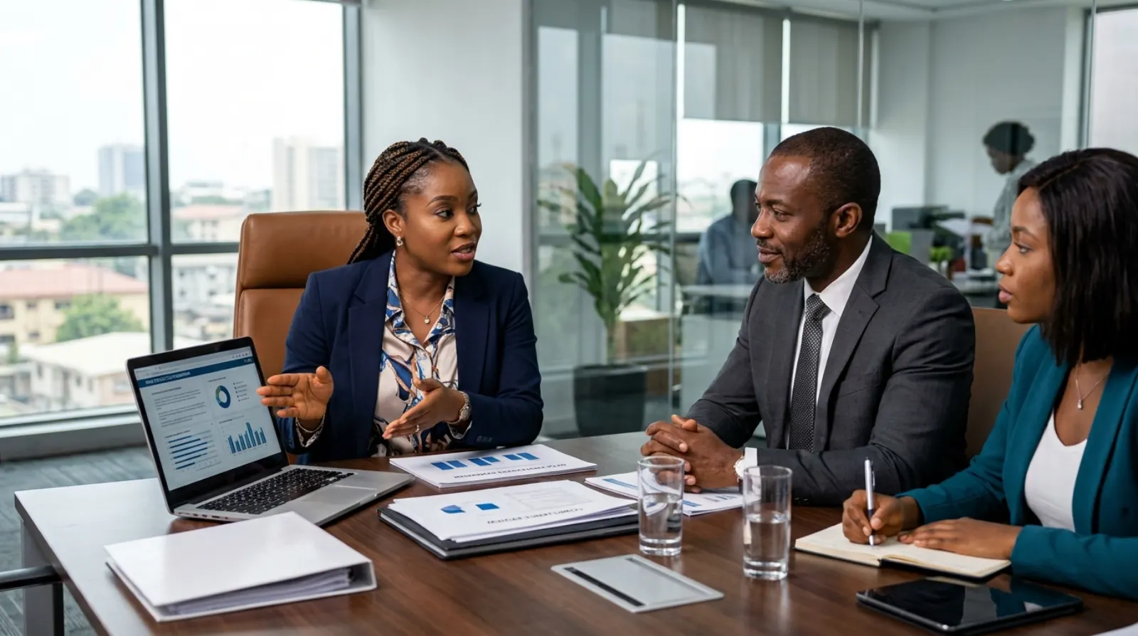 Leadership team strategy execution session in Abuja
